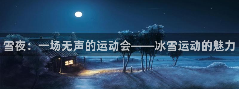 米兰体育网页版：雪夜：一场无声的运动会——冰雪运动的魅力
