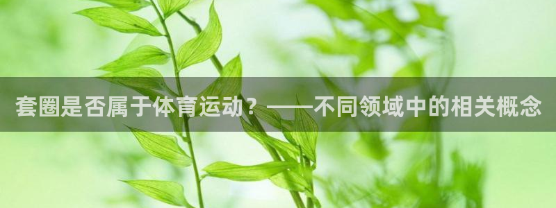 米兰体育官方下载入口：套圈是否属于体育运动？——不同领域中的相关概念