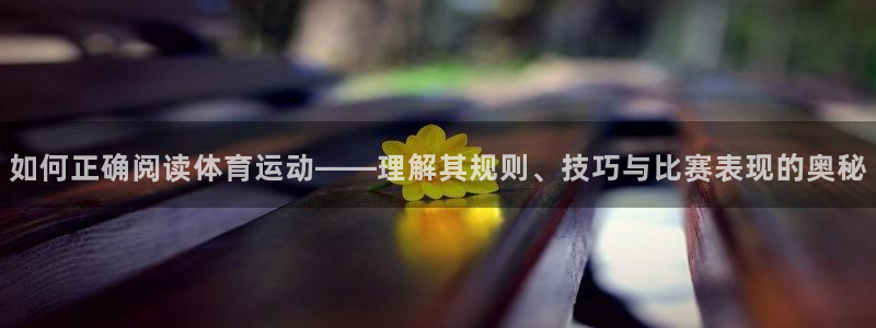 米兰体育报官网：如何正确阅读体育运动——理解其规则、技巧与比赛表现的奥秘